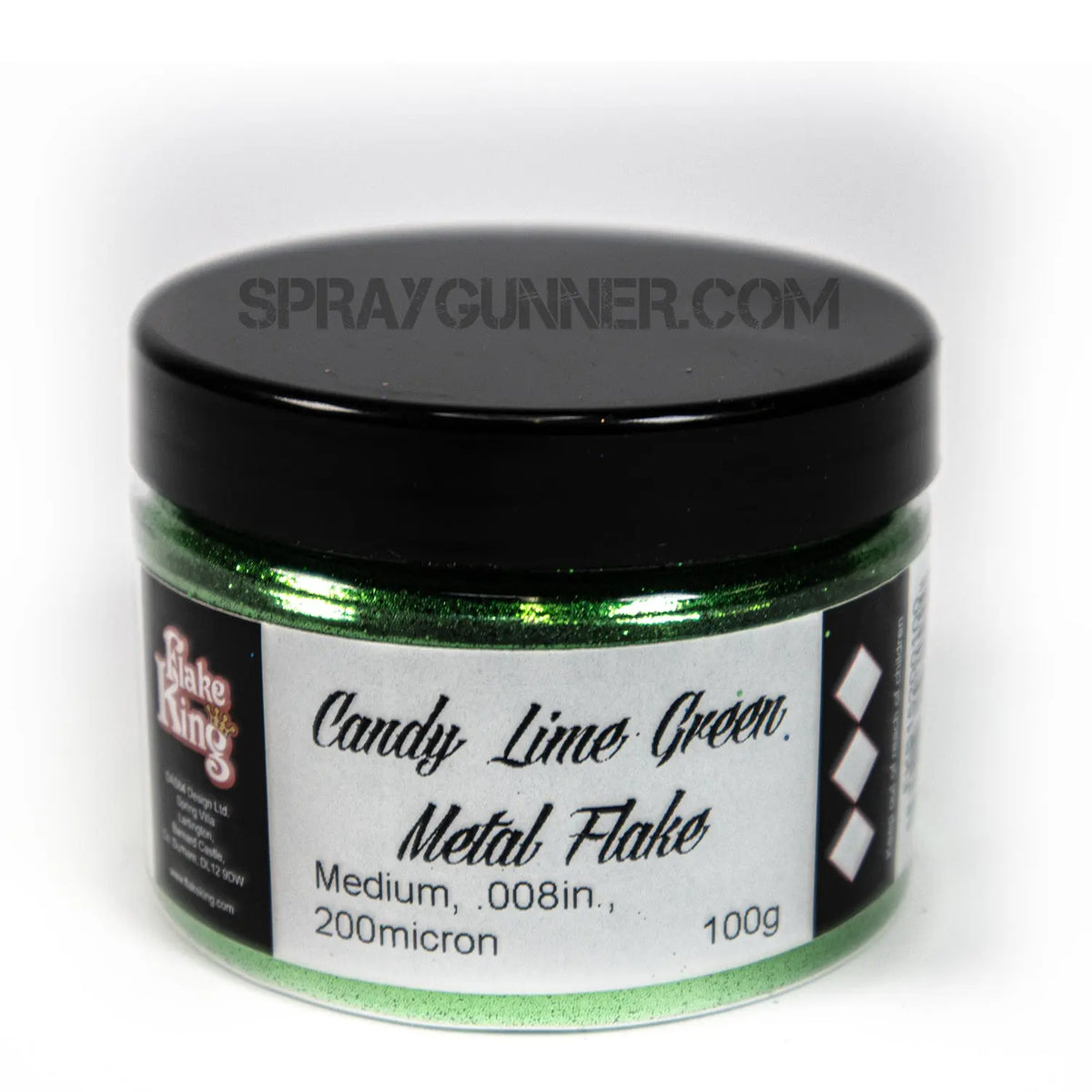 Flake King: Candy Lime Green Metal Flake