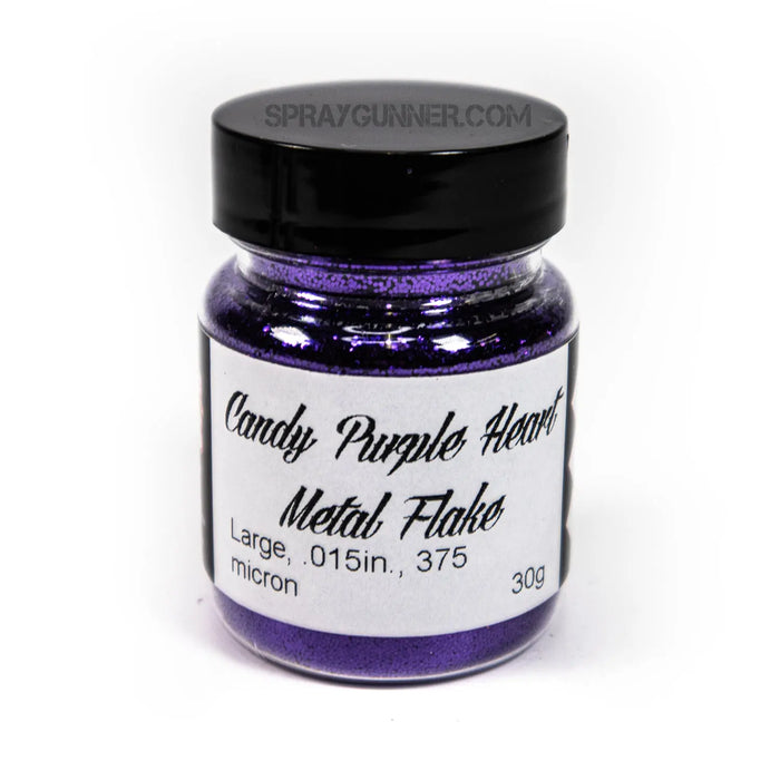 Flake King: Candy Purple Heart Metal Flake