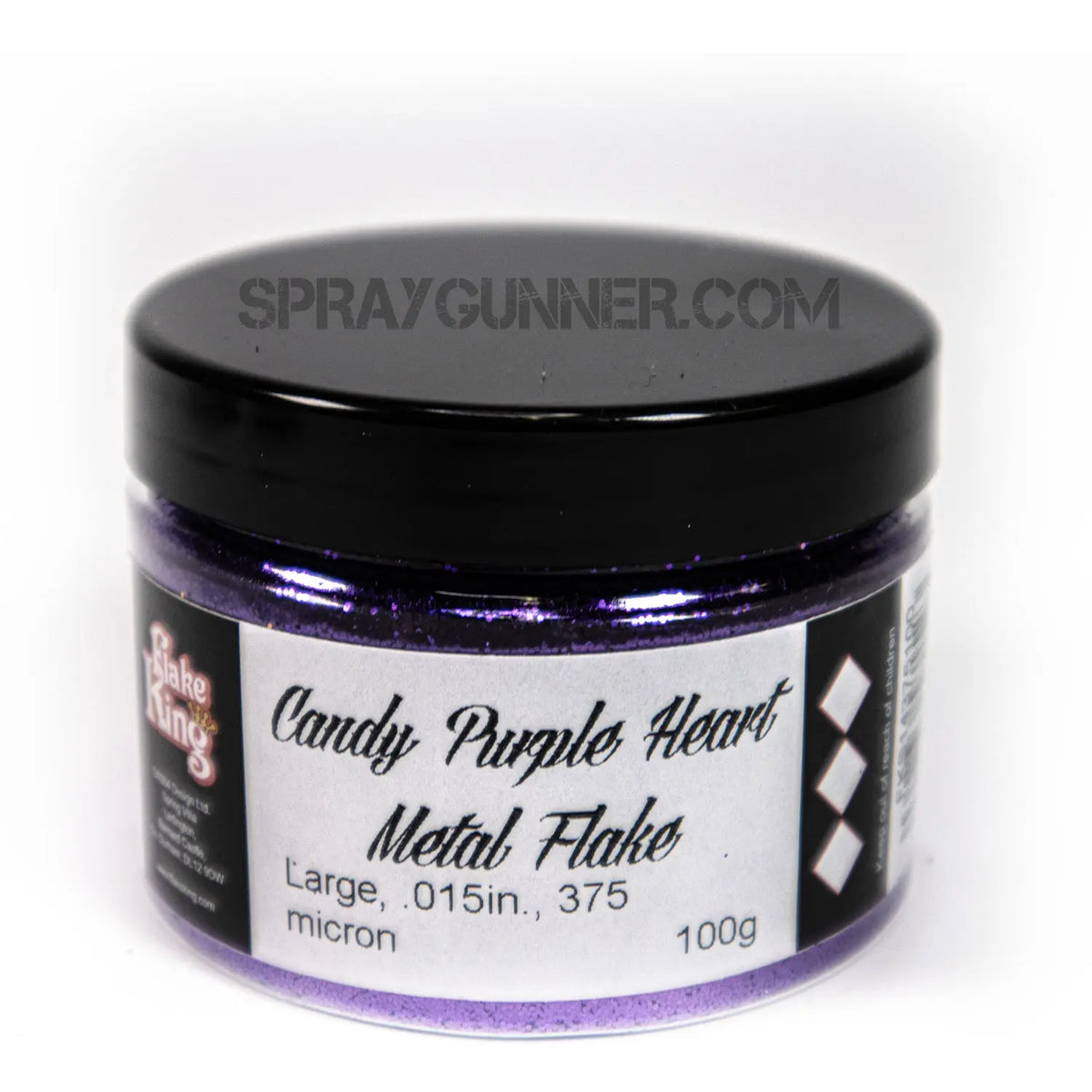 Flake King: Candy Purple Heart Metal Flake
