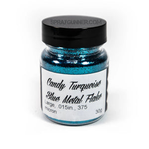 Flake King: Candy Turquoise Blue Metal Flake