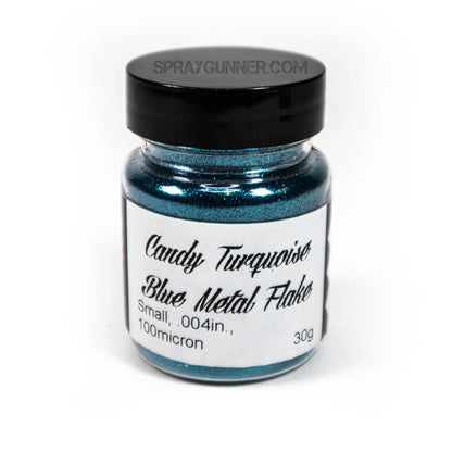 Flake King: Candy Turquoise Blue Metal Flake