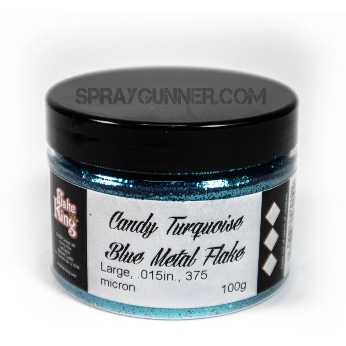 Flake King: Candy Turquoise Blue Metal Flake