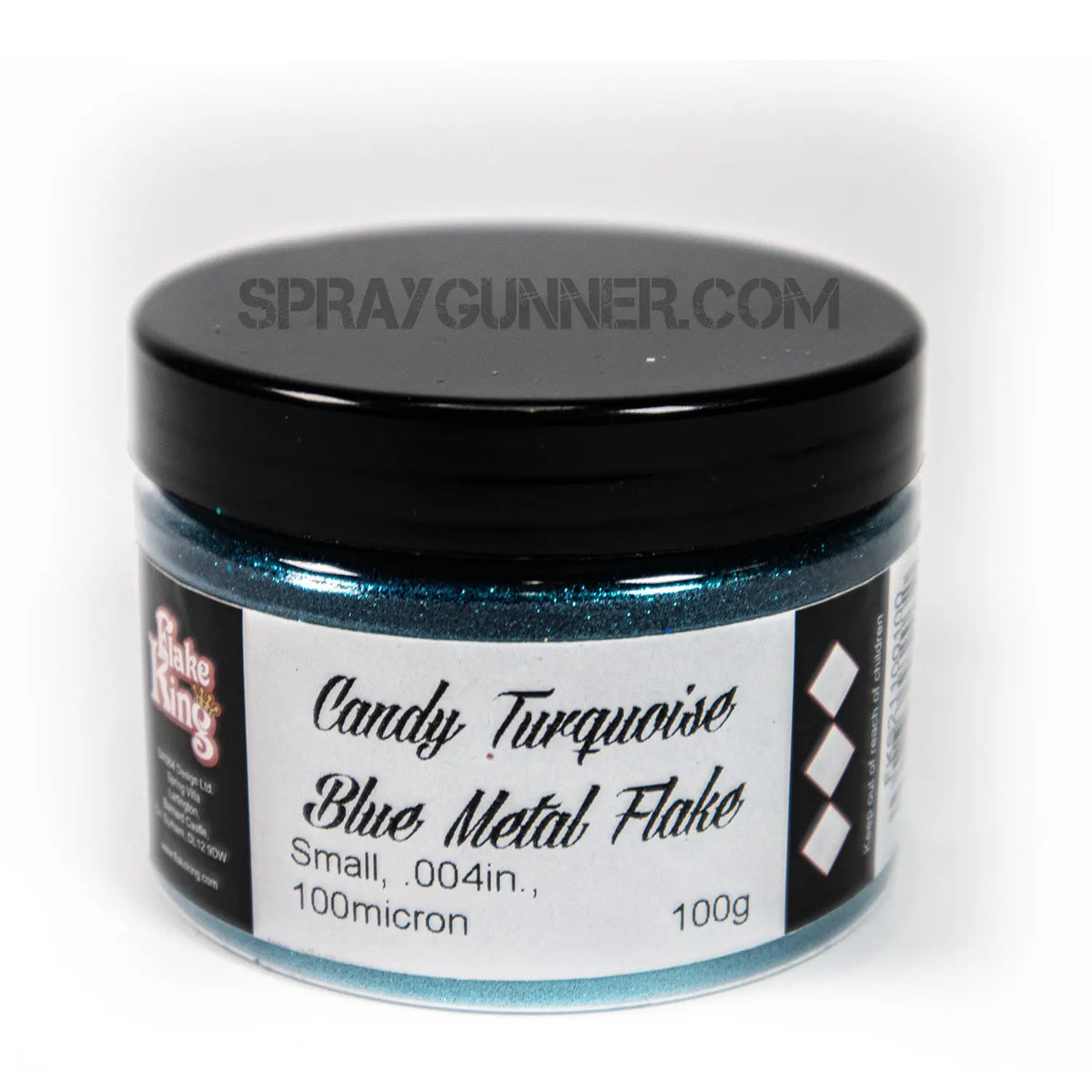 Flake King: Candy Turquoise Blue Metal Flake
