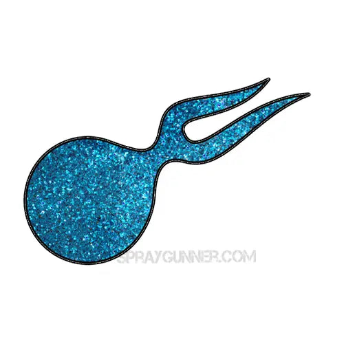 Flake King: Candy Turquoise Blue Metal Flake