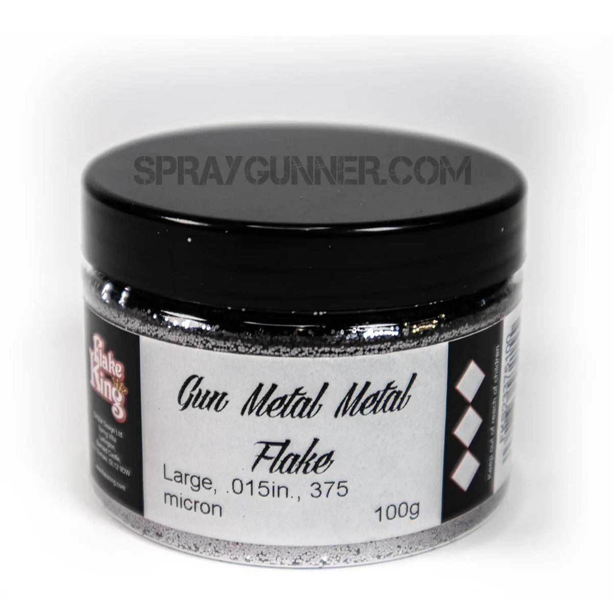 Flake King: Gun Metal Metal Flake