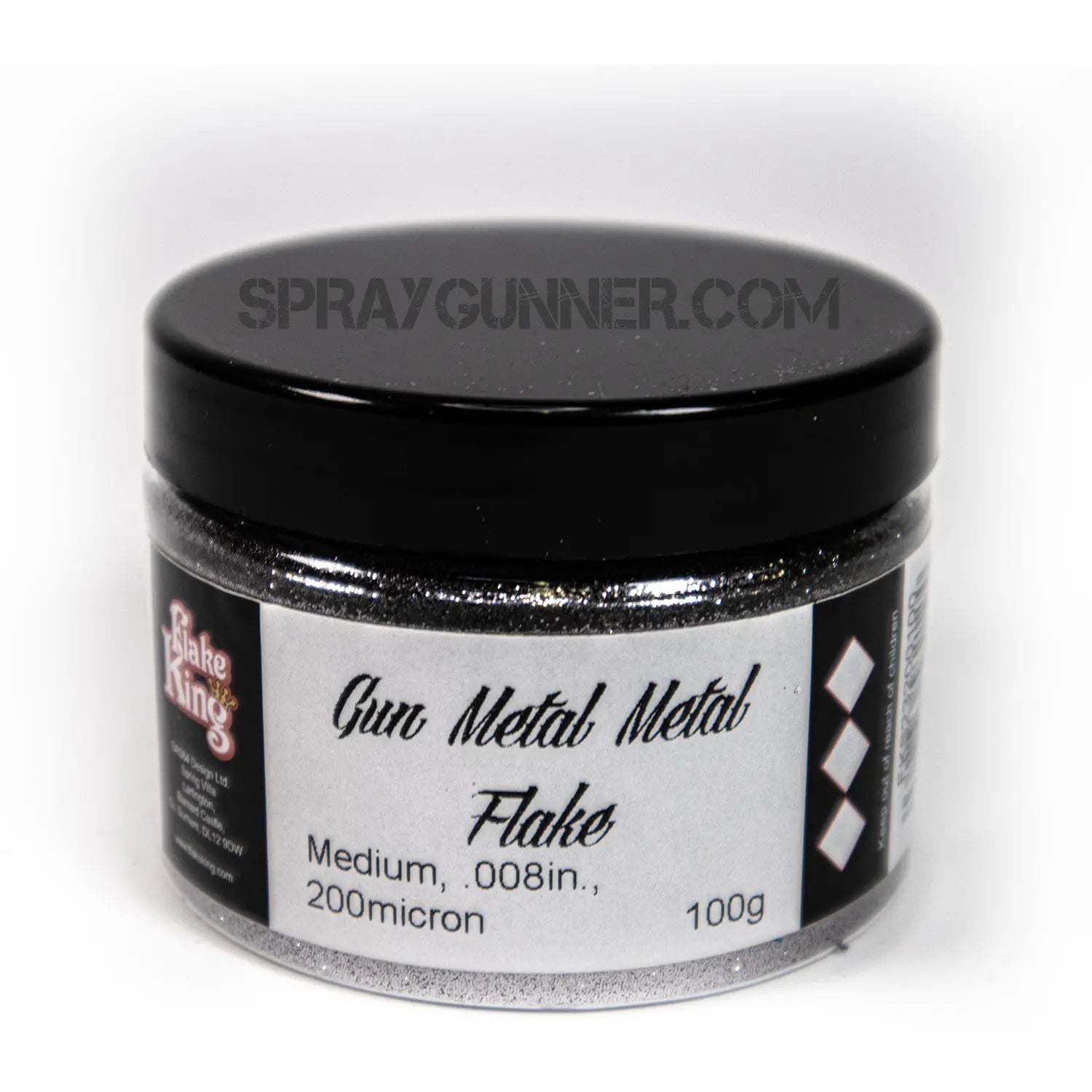 Flake King: Gun Metal Metal Flake Flake King