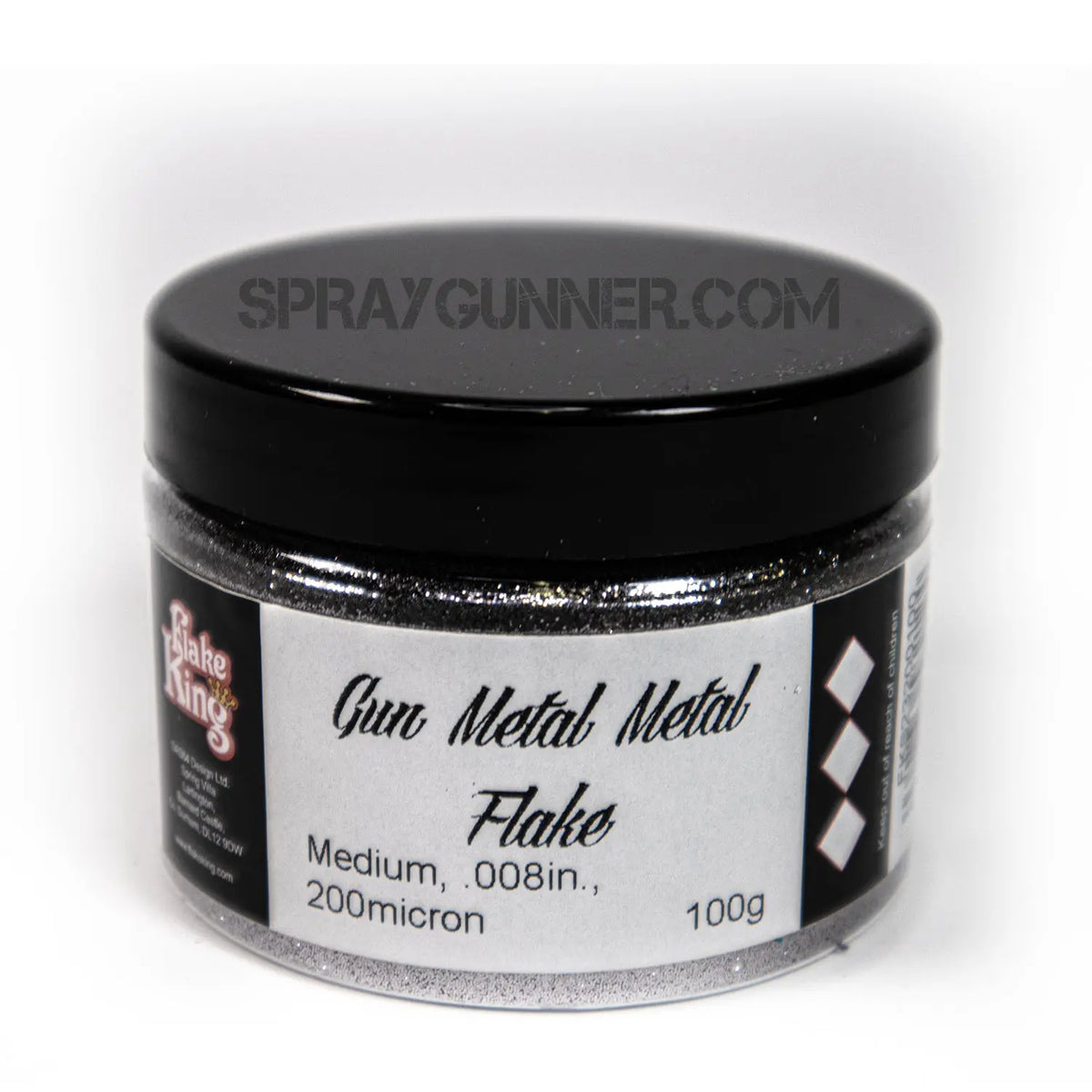 Flake King: Gun Metal Metal Flake