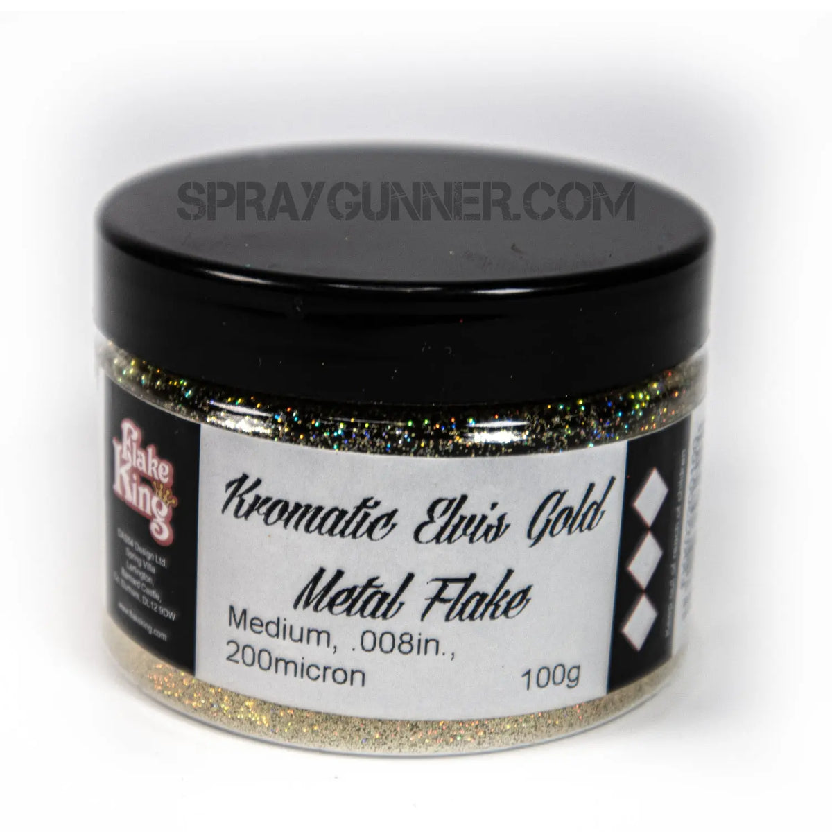 Flake King: Kromatic Elvis Gold Metal Flake