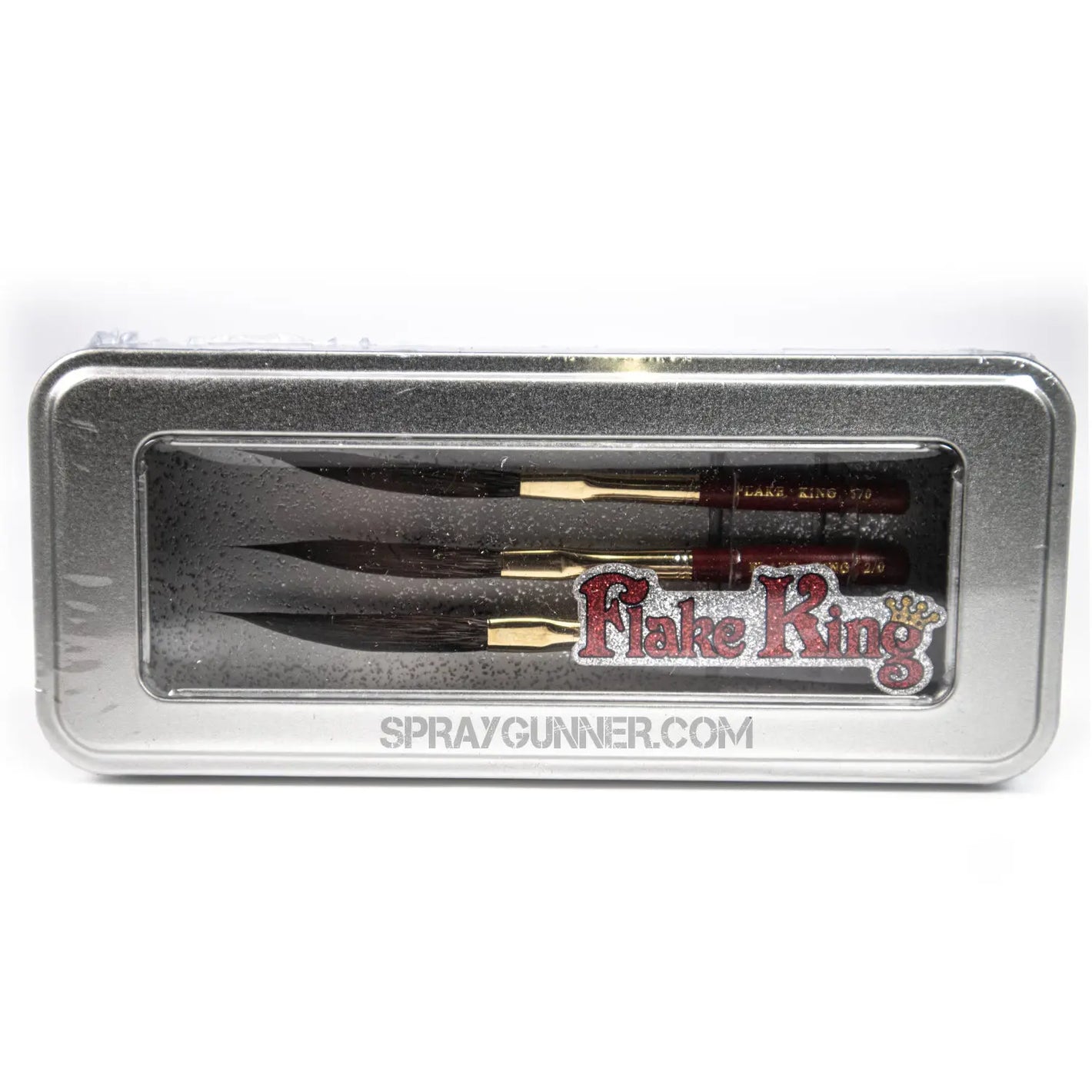 Flake King: Striping Brushes Set (3 ct) in Presentation Tin