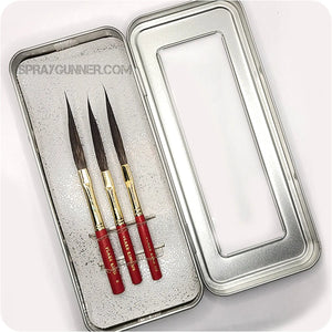 Flake King: Striping Brushes Set (3 ct) in Presentation Tin