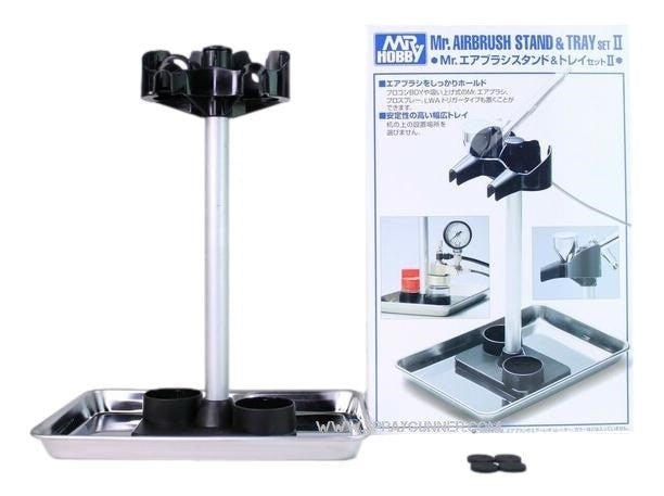 GSI Creos Mr. Hobby AirBrush Stand & Tray Set II