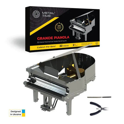 Grande Pianola Piano Metal Model