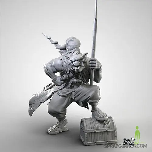 Gurkhan the fearless Hunter 75 mm [Black Sailors: Pirates of the Storm Coast Series] Big Child Creatives