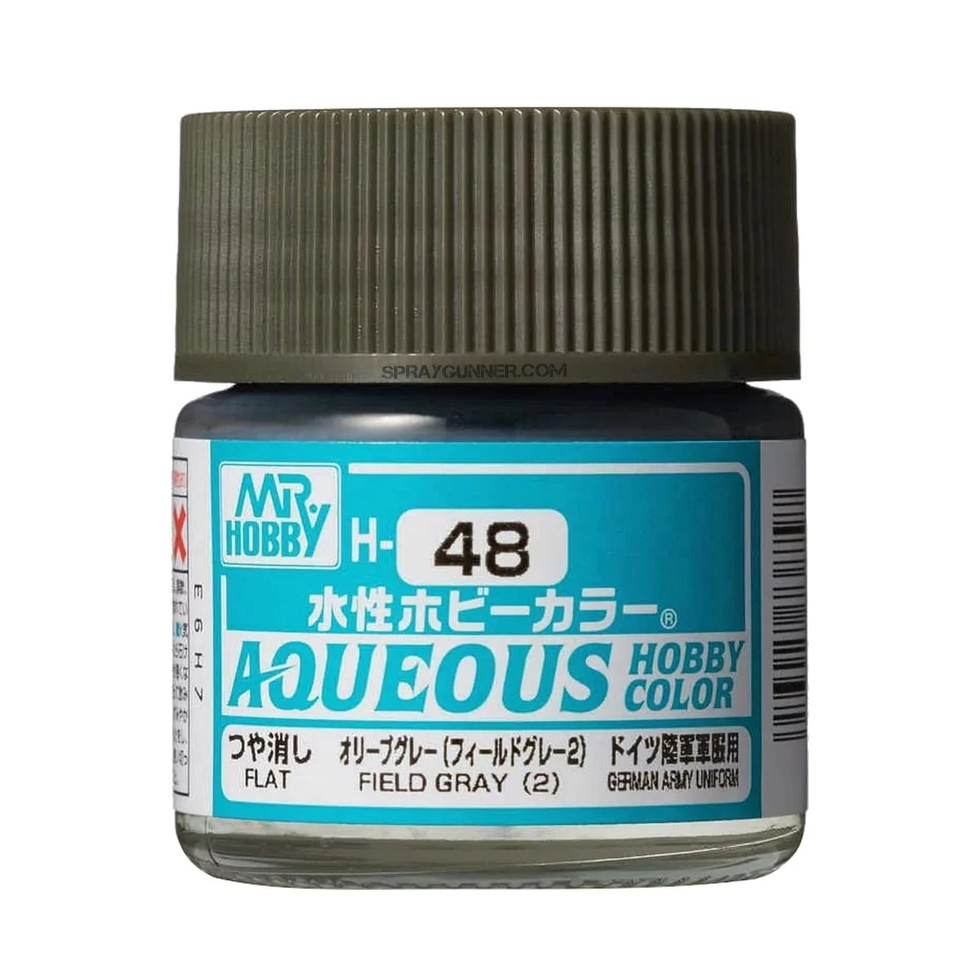 Mr. Hobby Aqueous H48 Gloss Field Gray 2