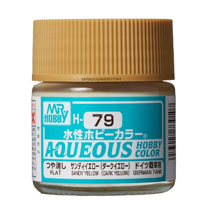 Mr. Hobby Aqueous H79 Semi-Gloss Sandy Yellow