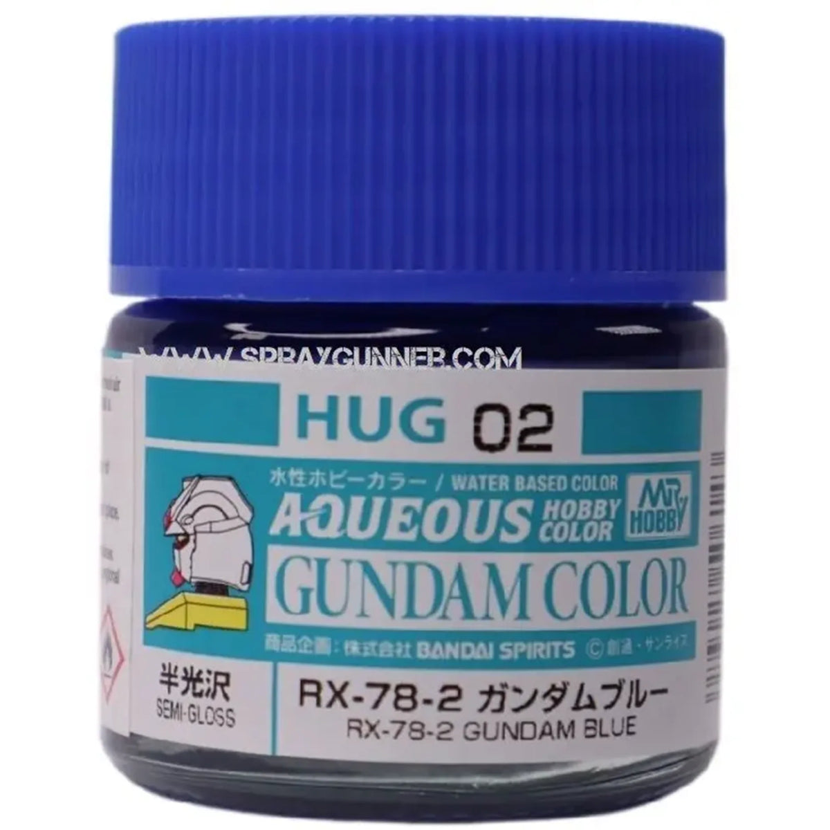 GSI Creos Mr.Hobby Aqueous Gundam Color Paint: RX-78-2 Gundam Blue HUG02