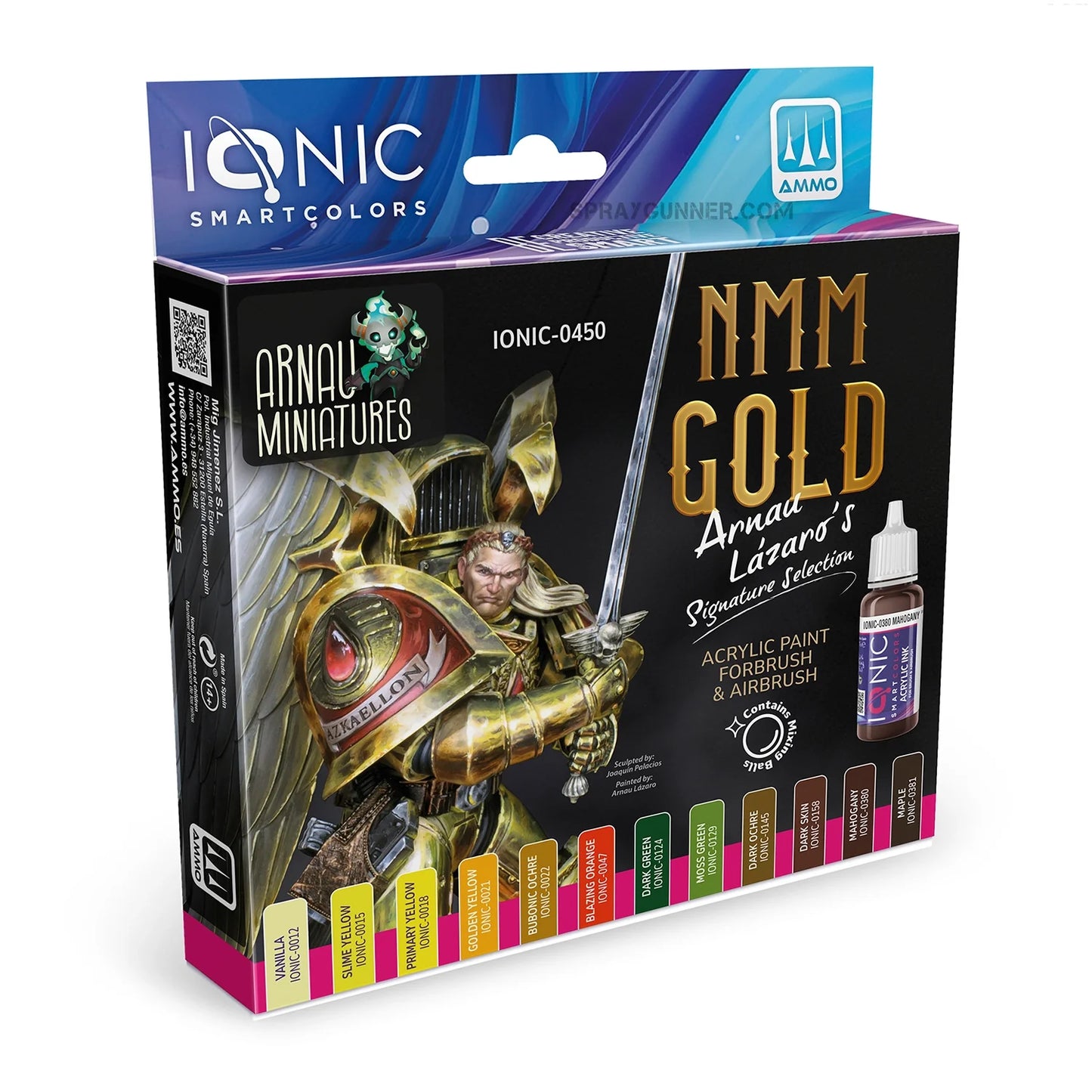 IONIC NMN Gold Arnau Lazaro Set of acrylic paints for figures