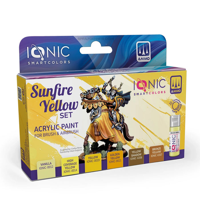 IONIC Sunfire Yellow figure/miniature Paint Set