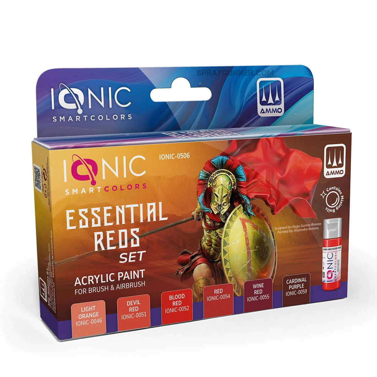 IONIC figure paints Essentials Reds Set