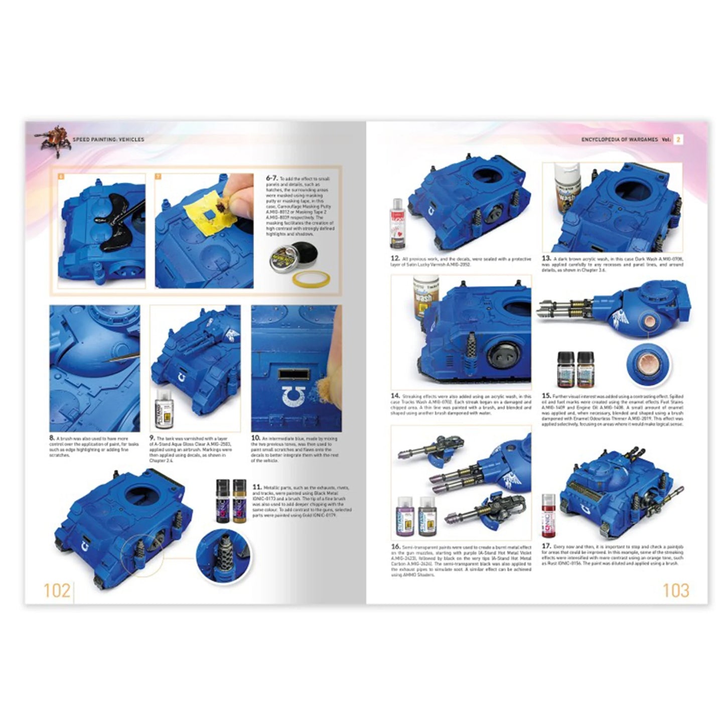 AMMO by MIG Publications ENCYCLOPEDIA of WARGAMES Vol.2: Speed Painting: Vehicles (English)