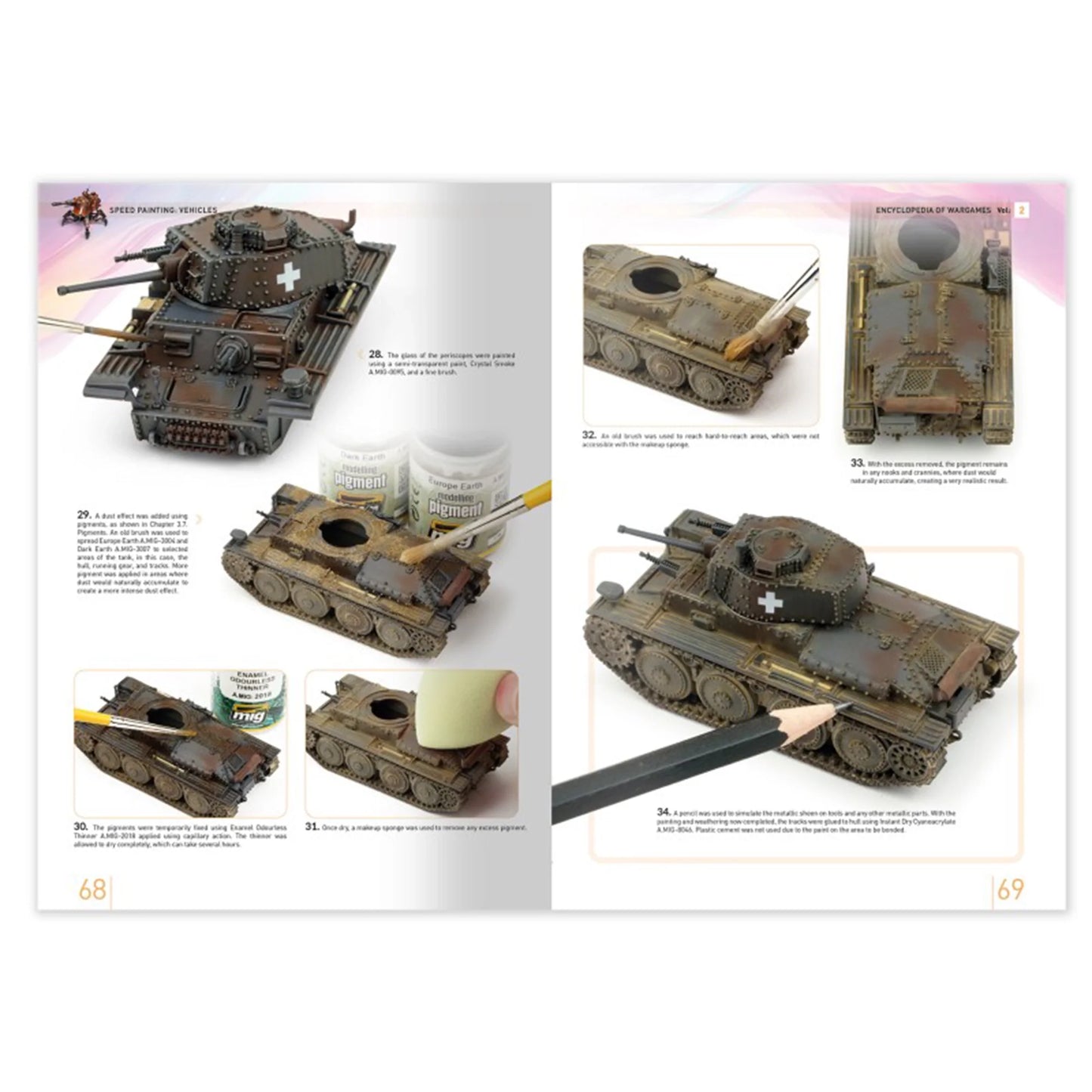 AMMO by MIG Publications ENCYCLOPEDIA of WARGAMES Vol.2: Speed Painting: Vehicles (English)