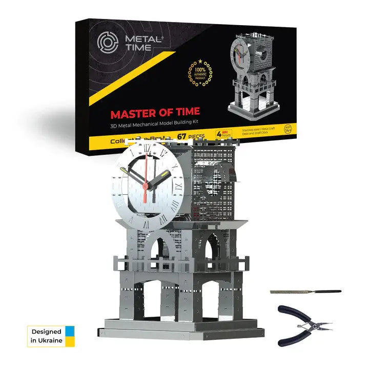 Master of Time Stand Clock Metal Model