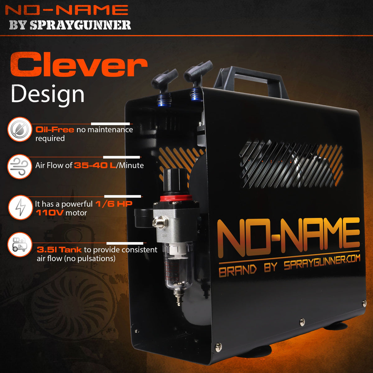 Master Blaster II Airbrush Compressor by NO-NAME Brand