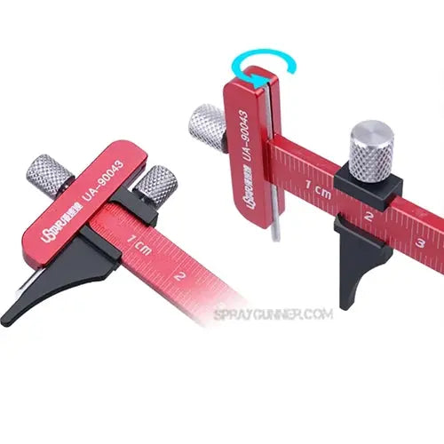 Mini Aluminum Carving Ruler U-Star