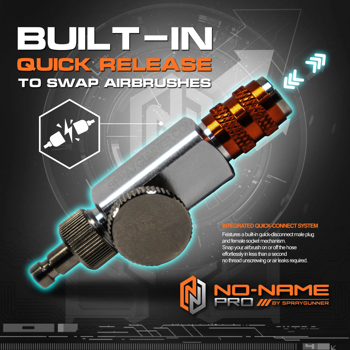 Airbrush Micro Air Control Valve with Quick Connect by NO-NAME Brand