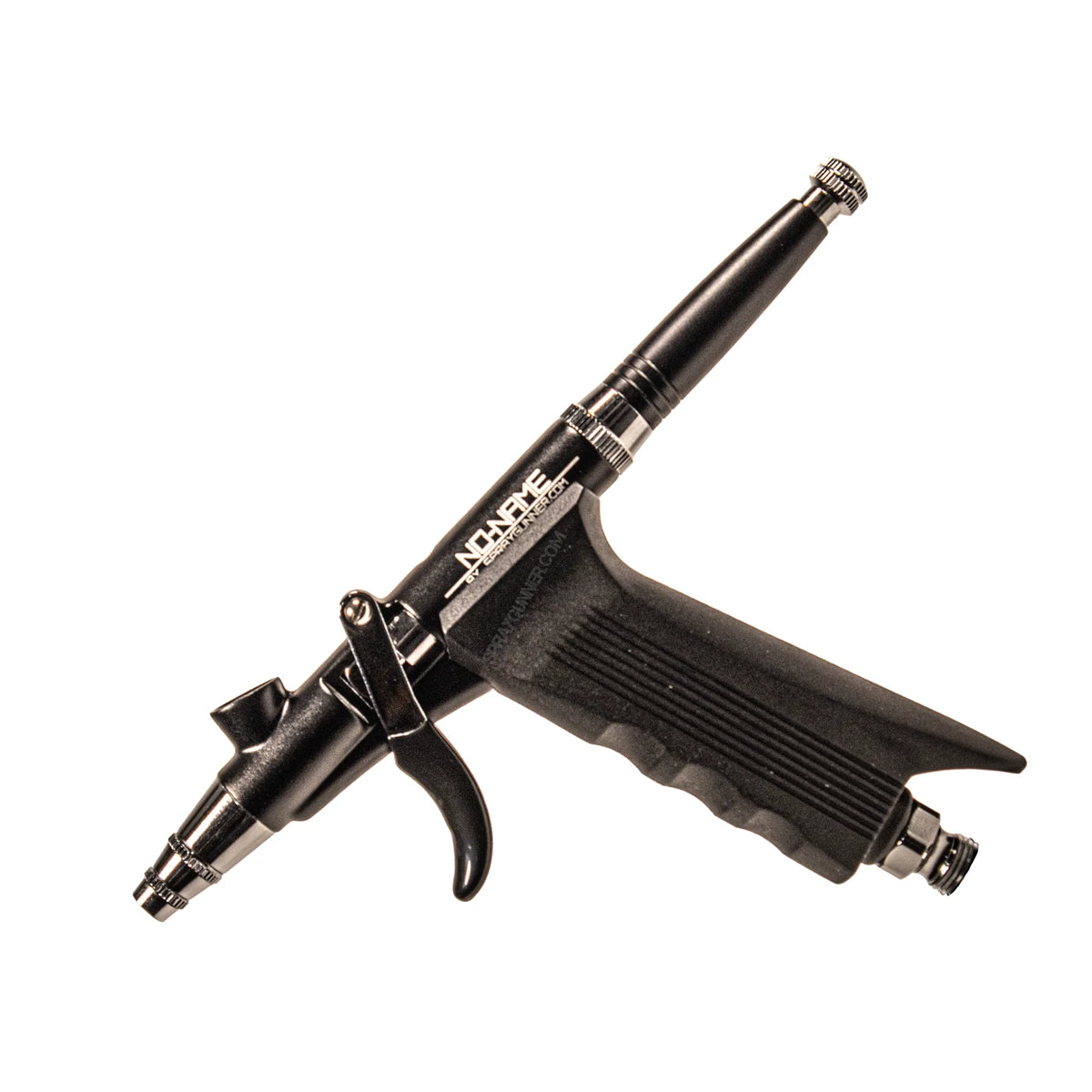 GX13 Pistol Trigger Gravity Feed Airbrush Set with Round and Fan Pattern Caps by NO-NAME Brand