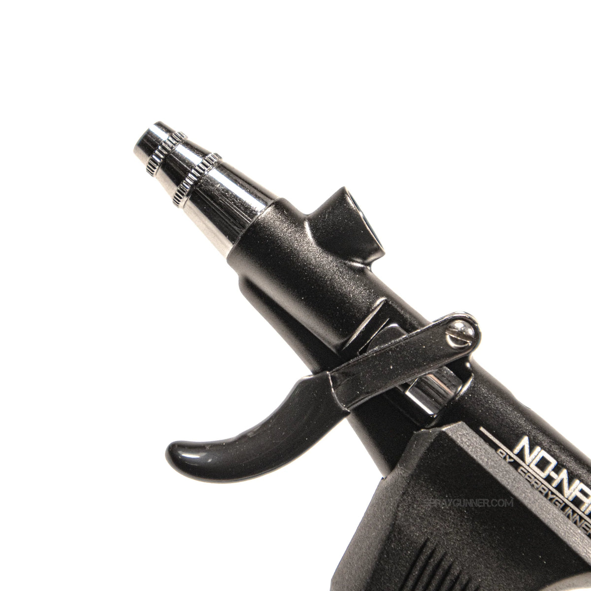 GX13 Pistol Trigger Gravity Feed Airbrush Set with Round and Fan Pattern Caps by NO-NAME Brand