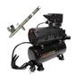 No Name Minigun 0.8mm Airbrush + Euro 220V Air Compressor Bundle