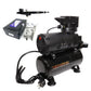 No Name Minigun 0.8mm Airbrush + Euro 220V Air Compressor Bundle