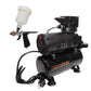 No Name Minigun 0.8mm Airbrush + Euro 220V Air Compressor Bundle