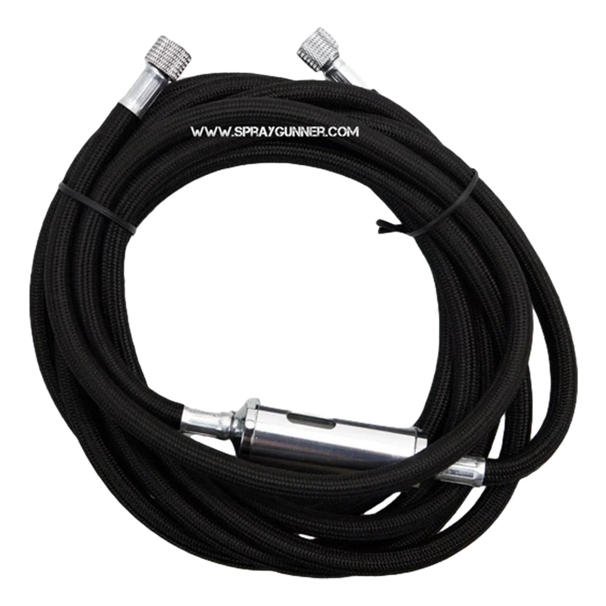 1/8" - 1/8" Braided Air Hose with Built-In Moisture Trap Filter (3m) by NO-NAME Brand