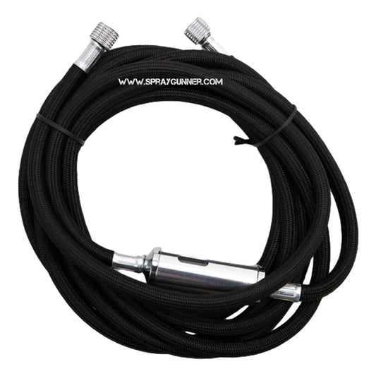 1/8" - 1/8" Braided Air Hose with Built-In Moisture Trap Filter (3m) by NO-NAME Brand
