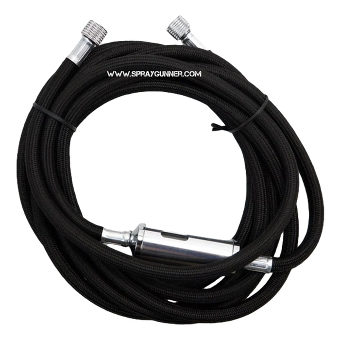 1/8" - 1/8" Braided Air Hose with Built-In Moisture Trap Filter (3m) by NO-NAME Brand