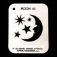 Moon #1 Stencil for airbrushing by NO-NAME Brand