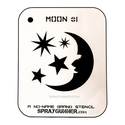 Moon #1 Stencil for airbrushing by NO-NAME Brand