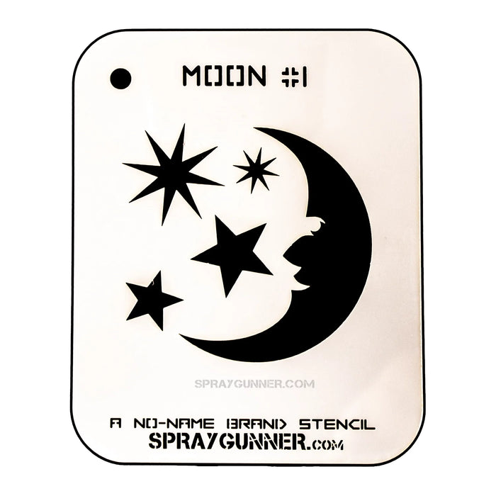 Moon #1 Stencil for airbrushing by NO-NAME Brand
