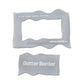 NO-NAME Brand Simple Waving American Flag Smart Stencil #1 (4 part set)