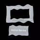 NO-NAME Brand Simple Waving American Flag Smart Stencil #1 (4 part set)