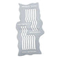 NO-NAME Brand Simple Waving American Flag Smart Stencil #1 (4 part set)