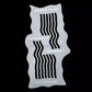 NO-NAME Brand Simple Waving American Flag Smart Stencil #1 (4 part set)