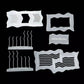 NO-NAME Brand Simple Waving American Flag Smart Stencil #1 (4 part set)