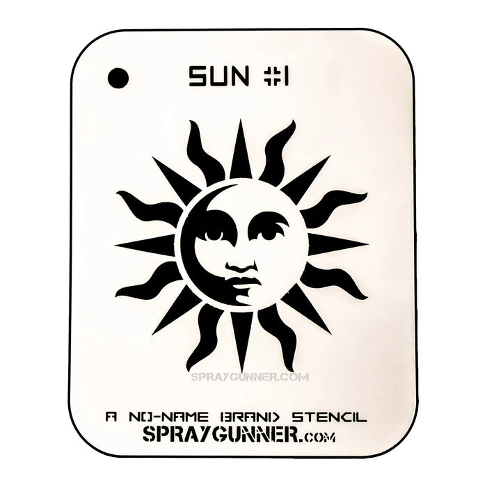 Sun #1 Stencil for airbrushing by NO-NAME Brand
