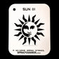 Sun #1 Stencil for airbrushing by NO-NAME Brand