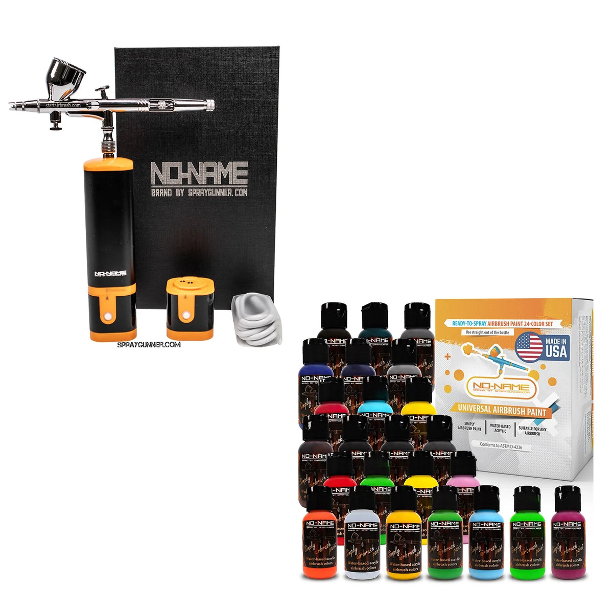 Cordless airbrush battery powered compressor with airbrush kit with Options