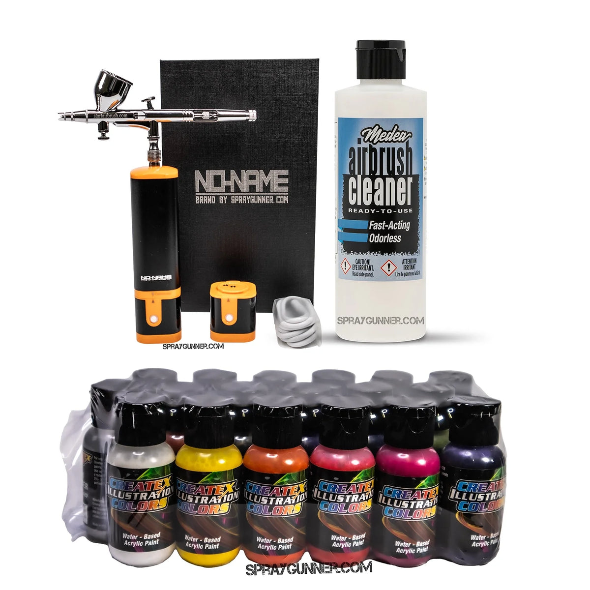 Cordless airbrush battery powered compressor with airbrush kit with Options