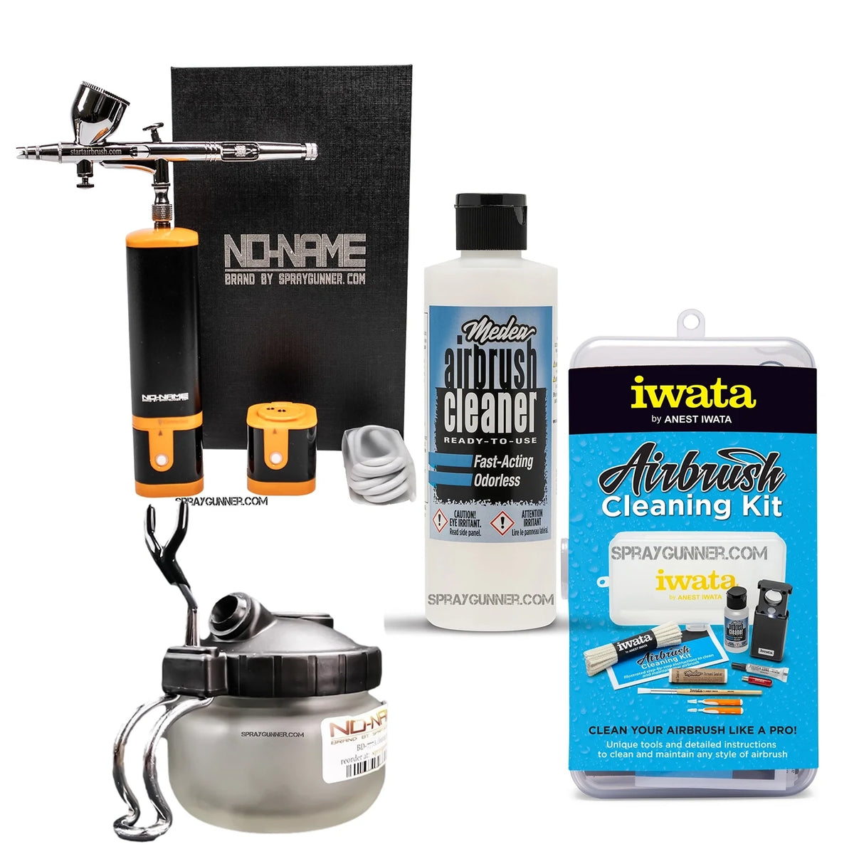 Cordless airbrush battery powered compressor with airbrush kit with Options